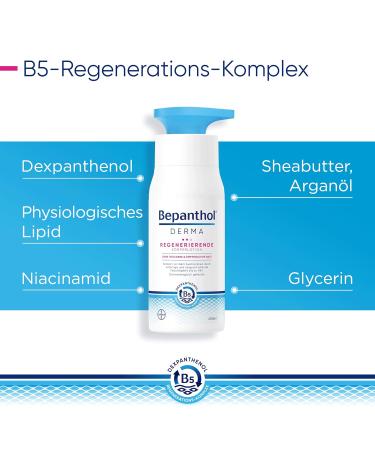 Bepanthol Derma Regenerating Body Lotion 400ml - Moisture Cream for Sensitive & Very Dry Skin - Dermatologically Tested Dexpanthenol Refill Bag - Buy Online on SooperMarket.com