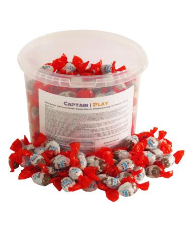 Party Bucket with Ferrero Kinder Chocolate Bons in individual packaging 1 pack (1 x 1.1 kg) Chocolate 1.1 kg (1 pack)