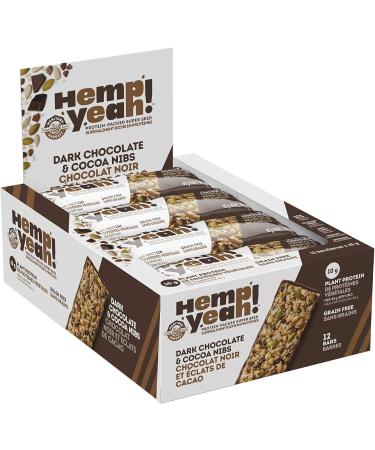 Manitoba Harvest Hemp Bar Dark Chocolate Cocoa Nibs 12x45g - Buy Online on SooperMarket.com
