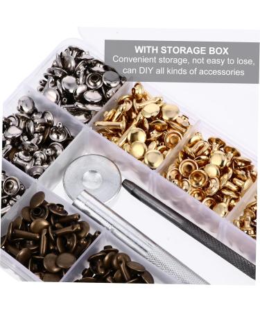 EXCEART 480pcs Rivets Metal Double Rivet Clothes Studs DIY for Bag Leather Belt Side Clothing Accessory - Buy Online on SooperMarket.com
