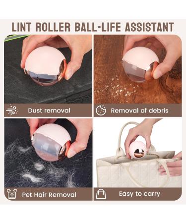 Washable & Reusable Lint Roller Ball - Portable Pet Hair Removal Tool for Clothing & Furniture - Pink - Buy Online on SooperMarket.com