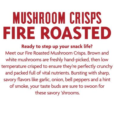 Rhythm Superfoods Mushroom Crisps Fire Roasted 2.0 Oz (Pack of 4) - Vegan/Gluten-Free Superfood Snacks - Buy Online on SooperMarket.com