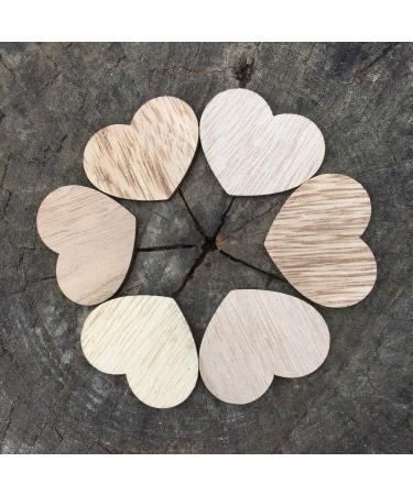 Y&K Homish Wooden Hearts Guest Book - Pack of 50 Blank Wood Signs for DIY Party Decor (Brown) - Buy Online on SooperMarket.com