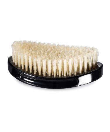 Torino Pro 660 Wave Brush by Brush King - Soft Curve 360 Waves Palm Brush - True Texture Soft - Frizz Laying Down - Black, 1 Count - Buy Online on SooperMarket.com