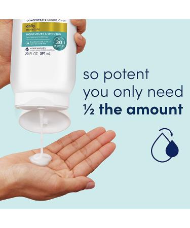 Dove Ultra Daily Moisture Concentrate Conditioner 20 oz - Fast-Detangle, Hydrates Dry Hair, 2X More Washes - Buy Online on SooperMarket.com