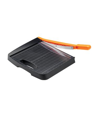 Fiskars Recycled Bypass Paper Trimmer - 12 Cut Length - Guillotine Paper Cutter with Self-Sharpening Blade - Black 12 in Cutter