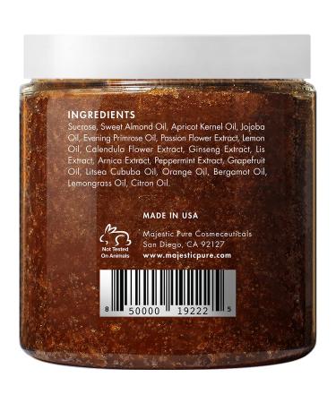 Natural Brown Sugar Body Scrub - Reduce Cellulite & Stretch Marks - 10 oz Exfoliating Scrub - Buy Online on SooperMarket.com
