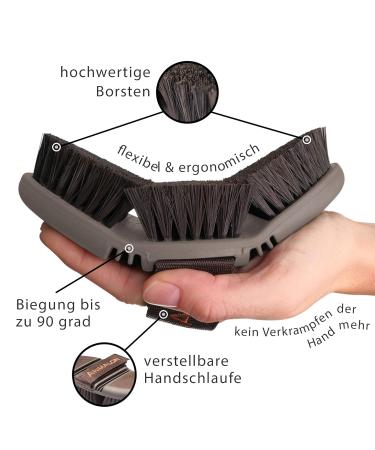 Animalon Careeflex Kard tsche | Ergonomic & Flexible Horse Brush with Velcro Fastener | Essential Cleaning Tool for Horse Care Accessories - Buy Online on SooperMarket.com