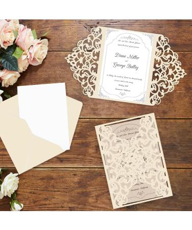 100 Sheets Cream Shimmer Cardstock 8.5x11 - 80lb Metallic Paper for Invitations, Certificates, Crafts - Goefun Card Stock Printer Paper - Buy Online on SooperMarket.com