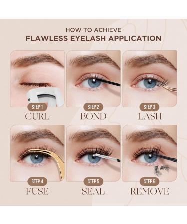 Lashview DIY Eyelash Extension Kit | 144pcs Cluster Lashes Glue Remover & Applicator | Volume Extensions for Perfect Look - Buy Online on SooperMarket.com