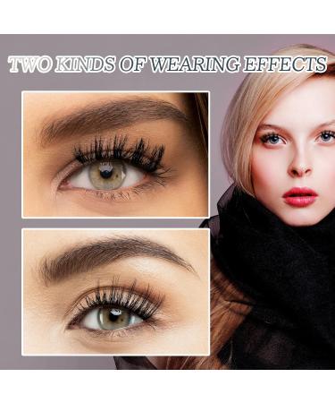 Shop Half Lashes: 14 Pairs Natural Cat Eye False Eyelashes - Handmade Soft Faux Mink & Clear Band - Buy Online on SooperMarket.com