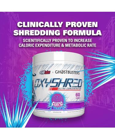 EHP Labs x Ghostbusters OxyShred Thermogenic Pre Workout Powder & Shredding Supplement - Preworkout for Men & Women Sugar Free Energy 150mg Caffeine - Ecto Anti Freeze 60 Servings Ecto Anti-Freeze - Buy Online on SooperMarket.com