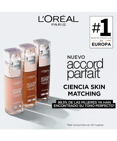 L'Oreal Paris Perfect Match Liquid Foundation SPF 16 30ML - Light Shimmer Honey/Miel 6.N - Buy Online on SooperMarket.com