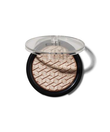 e.l.f  Metallic Flare Highlighter  Versatile  Jelly-like Formula  Multi-Dimensional  Buttery Soft  Creates a High-Luster  High Shimmer Glow  Rose Gold  Applies Wet or Creamy  0.18 Oz Rose Gold 0.18 Ounce