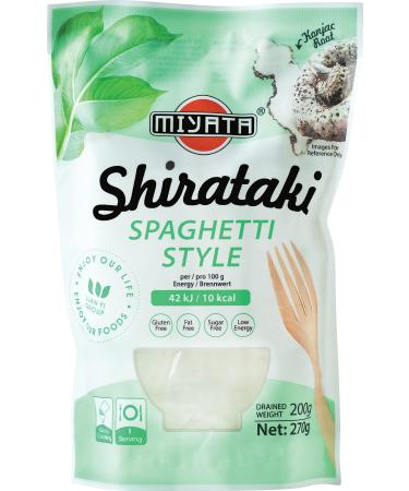 Miyata Shirataki Spaghetti Style noodles made from konjac flour 1 pack (1 x 270 g)