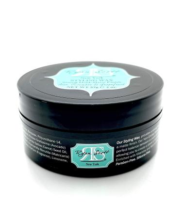 Ryan Scott Styling Wax Enriched with Vitamins and Natural Oils for a Strong Hold with a Matte Finish. Aloe Cucumber & Grapefruit Fragrance 2.0 oz.