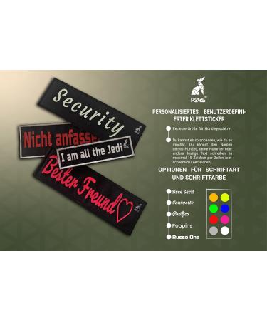 Small Red P24S K9 Dog Harness Velcro Stickers - 2 Pieces for Small & Medium Dogs - Buy Online on SooperMarket.com