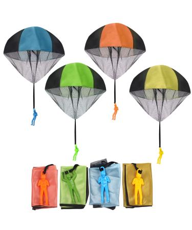 Parachute toy children parachutist hand throw parachute outdoor flight toys gift for children litter parachute games for outside 4 pcs