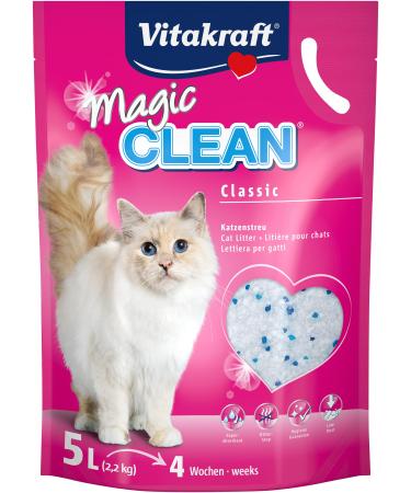 Vitastrogen Magic Clean cat litter hygiene litter made of mineral balls not clumsy especially congestion bar practical wearing bags is sufficient for a month (1x 5l)
