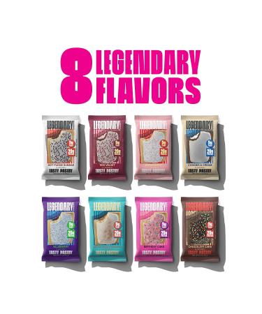 Legendary Foods Birthday Cake Protein Bar | Low Carb, Gluten Free, Keto Friendly | High Protein Snack, No Sugar Added | On-The-Go Breakfast Alternative | 8-Pack - Buy Online on SooperMarket.com