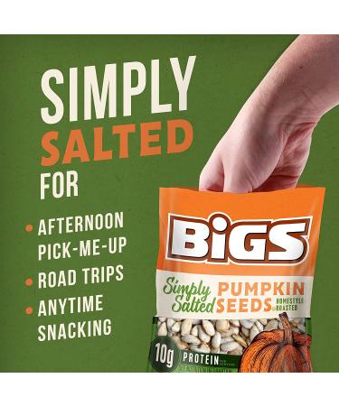 BIGS Lightly Salted Pumpkin Seeds 5.0 oz (Pack of 12) - Keto Friendly Snack - Buy Online on SooperMarket.com
