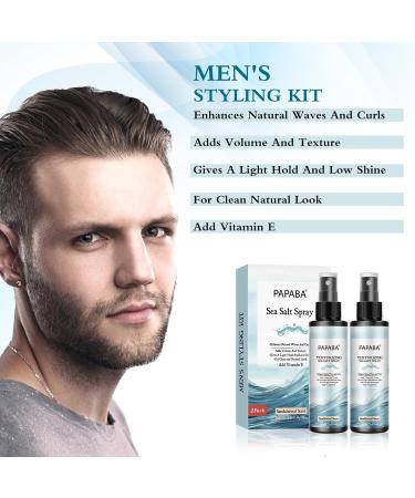 Sea Salt Spray for Men - Texturizing Hair Spray with Quinoa Protein | Instant Volume & Thickness | Sandalwood Scent - Buy Online on SooperMarket.com