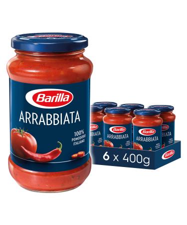 Barilla Pasta Sauce Arrabbiata Pack of 6 (6x400g) 400 g (Pack of 6) Arrabbiata