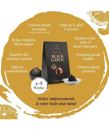 PreAureum Black Garlic: Fermented & Peeled Single Clove, 125g - Immune Support & Snacks - Buy Online on SooperMarket.com