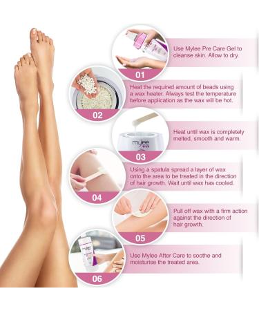 Mylee Professional Hard Wax Beads 500g - Coconut & Arnica | Stripless Depilatory Waxing Pellets for Painless Hair Removal on Full Body, Face & Bikini Line - Buy Online on SooperMarket.com