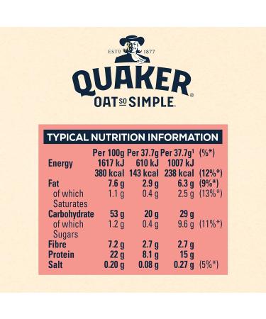Quaker Oat So Simple Protein Original Porridge 8 x 37.7g - Pack of 1 - Buy Online on SooperMarket.com