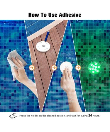 Pool Lights Shower Light Pond Lights Rechargeable Submersible LED Lights Spa Lights for Hot Tub LED Pool Light for Above Ground Pool Decorations Outdoor Waterproof 1 Pack 3.3'' - Buy Online on SooperMarket.com
