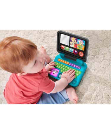 Fisher-Price Learning Fun HomeOffice Laptop | Electronic Educational Toy for 6+ Months | Smart-Stage Learning ABCs 55+ Songs First German Words - Buy Online on SooperMarket.com