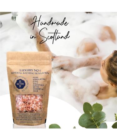 Edinburgh Skincare Co. Luxury Pink Himalayan Bath Salts - Promotes Muscle Relaxation, Relieves Stress, Restores Skin - Infused with Essential Oils - Buy Online on SooperMarket.com