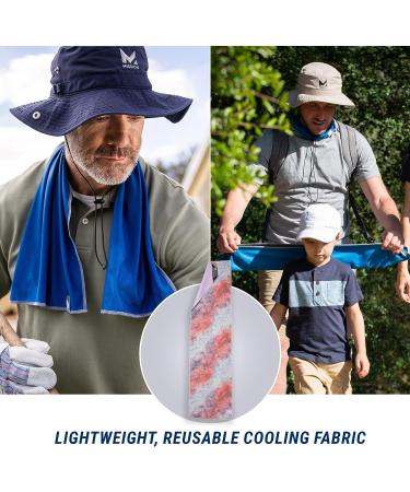 MISSION Max Plus Antimicrobial Cooling Neck Towel - Prism Papaya Punch | UPF 50 Sun Protection - Buy Online on SooperMarket.com