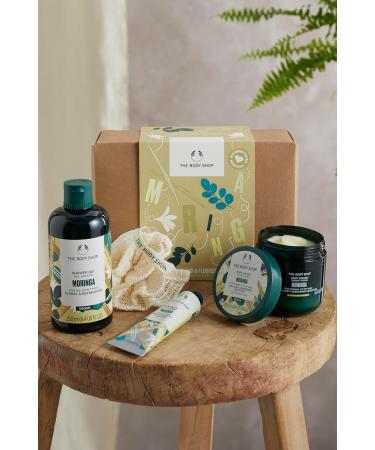 Buy The Body Shop Nourish & Flourish Moringa Body Care Gift Set | Vegan 4-Piece Set | International Shipping Available - Buy Online on SooperMarket.com