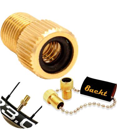 Bicycle valve adapter I key ranger I French valve adapter SV SCLAVERAND DUNLOPFESTIL on Auto AV Autoventil I Schrader Presta for Dunlop I Bicycle accessories tires Set 2 adapter/ chain