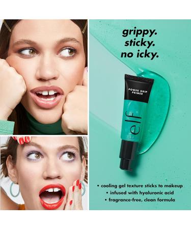 e.l.f. Cosmetics Power Grip Primer Gel-Based & Hydrating Face Primer & Halo Glow Blush Beauty Wand Liquid Blush Wand For Radiant Flushed Cheeks 24 mL Power Grip Primer+ Wand For Radiant - Buy Online on SooperMarket.com
