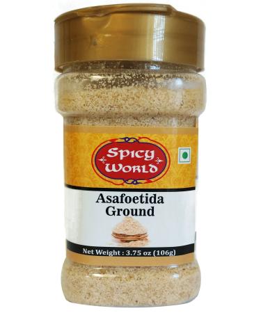 Asafoetida (Hing / Heeng) Ground Powder, 3.75 oz (106g) - All Natural & Non GMO - by Spicy World