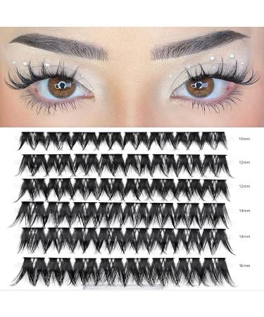 Lankiz 0.07 D Curl Single Eyelash Extensions - 10-16mm Cluster Lashes | 48 PCs DIY Artificial Fake Lashes for Home Use - Buy Online on SooperMarket.com