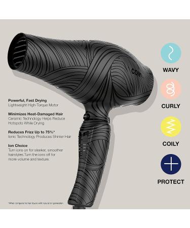 Conair Curl Collective 1875W Ionic Ceramic Hair Dryer - Nourish Natural Curls - Buy Online on SooperMarket.com