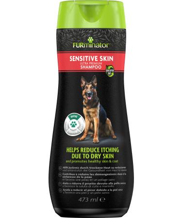 Furminator Sensitive Skin dog shampoo - Premium shampoo for dogs with sensitive skin reduced itching 473 ml caused by dry skin