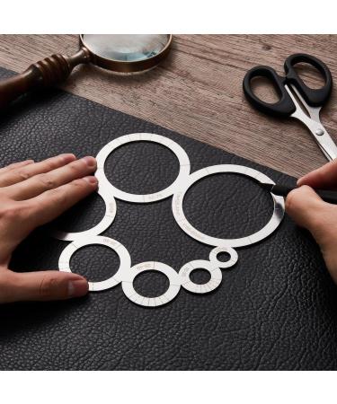 Leather Crafting Tools: Corner Cutting Ruler, Metal Circle Template, Corner Punch - DIY Leather Craft Tool (Basic Style 1 Pack) - Buy Online on SooperMarket.com