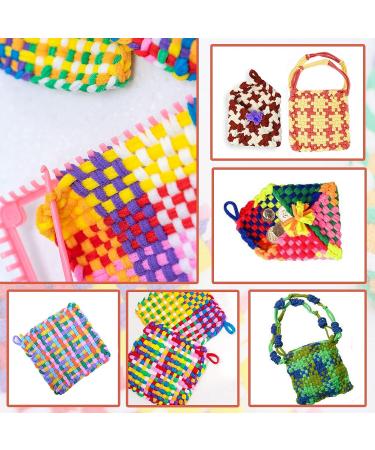 Windspeed 336 Pcs Loop Potholder Kit - 14 Colors Elastic Weaving Loom Loops for Kids DIY Crafts | Includes 2 Crochet Hooks - Buy Online on SooperMarket.com