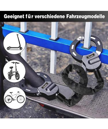 Secure Your Ride: Premium Castle E-Scooter Lock with Silicone Protection & 4L Storage Pocket - Ideal for E-Bikes Bicycles & Motorcycles - Buy Online on SooperMarket.com