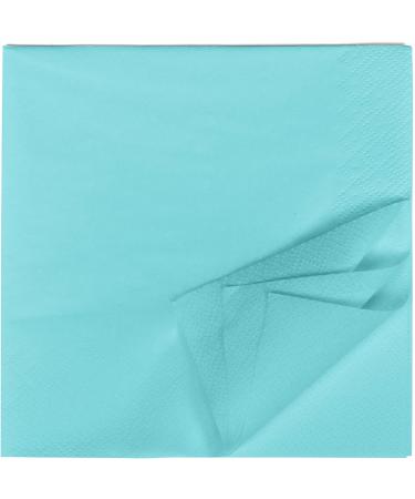 HEKU 100 Light Blue 3-Layer Napkins - 33x33cm Highly Absorbent Stylish & Uniform Quality for Events | Practical 5-Pack - Buy Online on SooperMarket.com