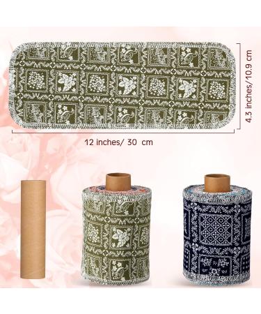 Vitalcozy 50-Pack Reusable Cotton Toilet Towels | Washable Bidet & Paperless Kitchen Towels | Eco-Friendly Vintage Flower Design - Buy Online on SooperMarket.com