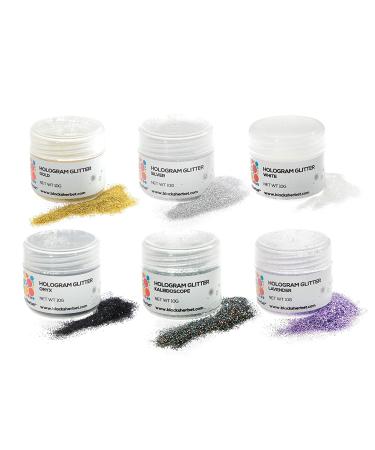 Siver BlackSherbet Hologram Glitter (10 grams) for Dessert Decorating - Ideal for Cakes, Cupcakes, Cookies, Cake Pops, Fondant - Buy Online on SooperMarket.com