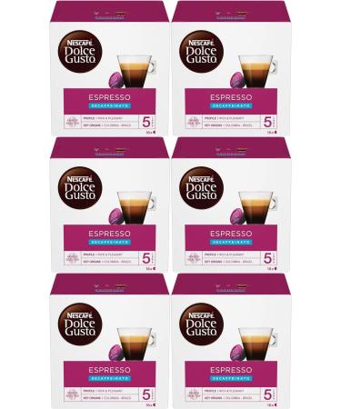 Exclusive Dolce Gusto Decaffeinated 16 Capsules / 16 C psulas Descafeinado - Pack of 6-96 Capsules