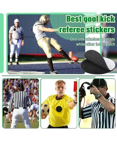 12 Pairs Referee Patch Hook and Loop Dots 3 Inch Self Sticky Circle Hook and Loop Round Adhesive Loop Tape Double Sided Hook and Loop Fasteners for Home Office School Wall Decor Tool Hanging - Buy Online on SooperMarket.com
