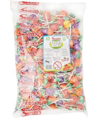 Swizzels Fruity Pops Lollies Bag 3 kg Bulk Sweets & Double Lollies 3 Kg - Buy Online on SooperMarket.com